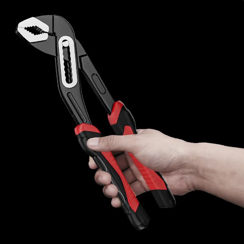 Large Opening Pipe Wrench Professional Multifunctional Water Pump Pliers Eavy Duty Adjustable Plumbing Clamp Household Hand Tool