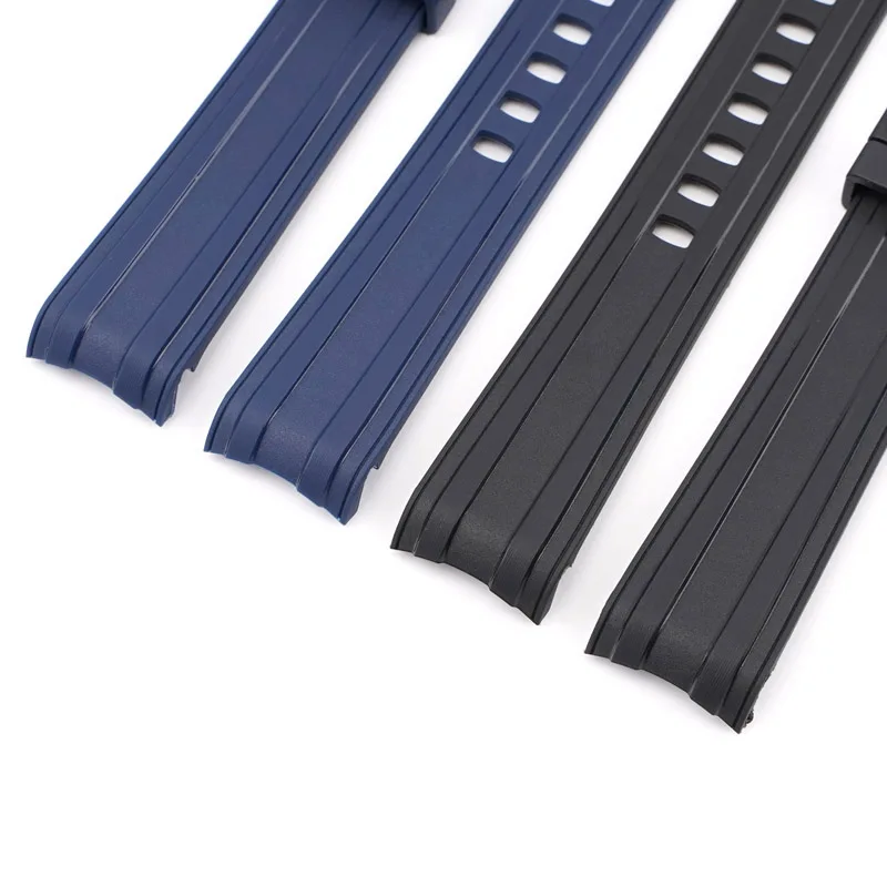 Gebogenes Gummiarmband für Omega Seamaster 300 20mm Sport Wasserdichtes Herren TPU Ersatzarmband Uhrenzubehör – Detail 3