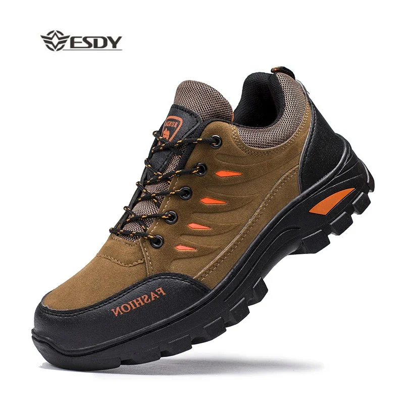 Zapatos de senderismo de alta calidad para hombre, botas de montaña impermeables, calzado atlético de escalada, deportes al aire libre, Otoño e Invierno