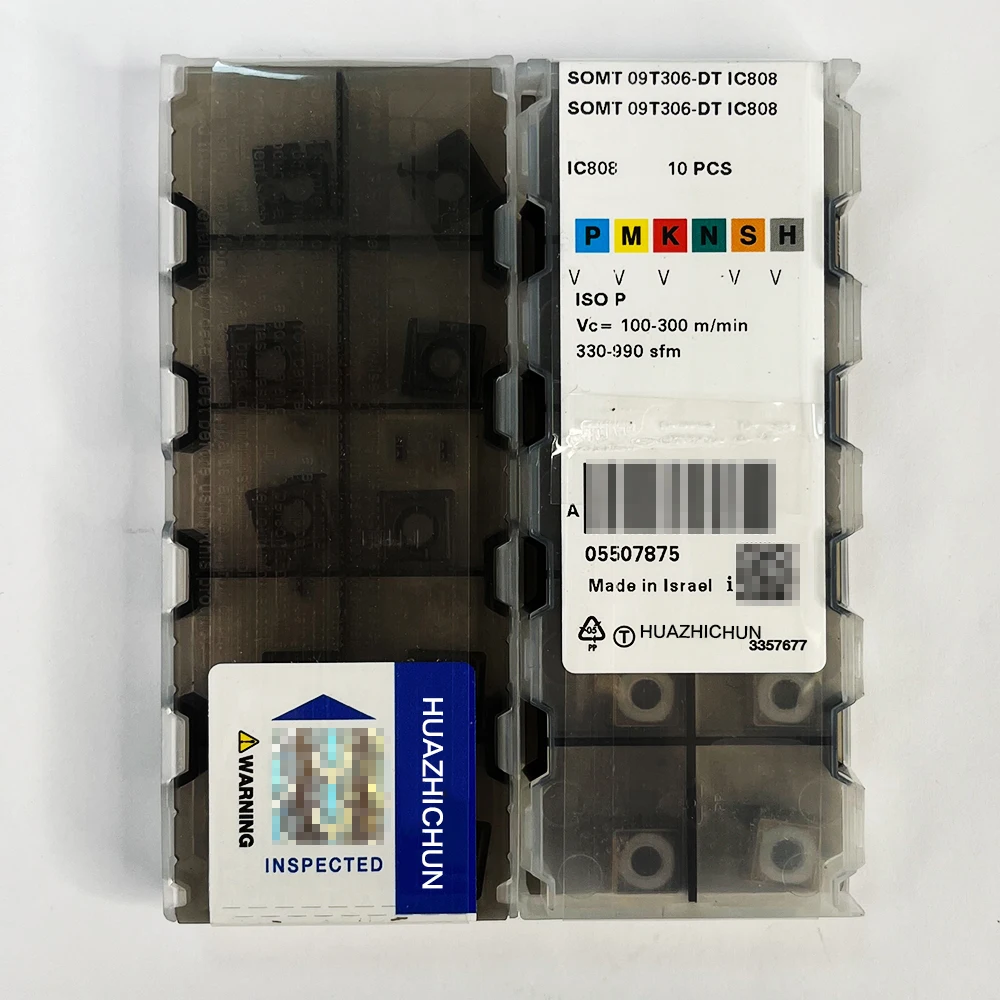 

HUAZHICHUN 10pcs SOMT 09T306-DTIC808 Internal Turning Tool carbide insert Cutting tool Aluminum lathe inserts CNC turning insert