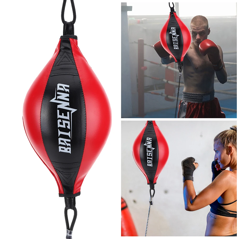 Inflatable Punching Bag PU Leather Musculation Training Sandbag Boxing Speed Training Bag Gym Fitness Sports Equipment