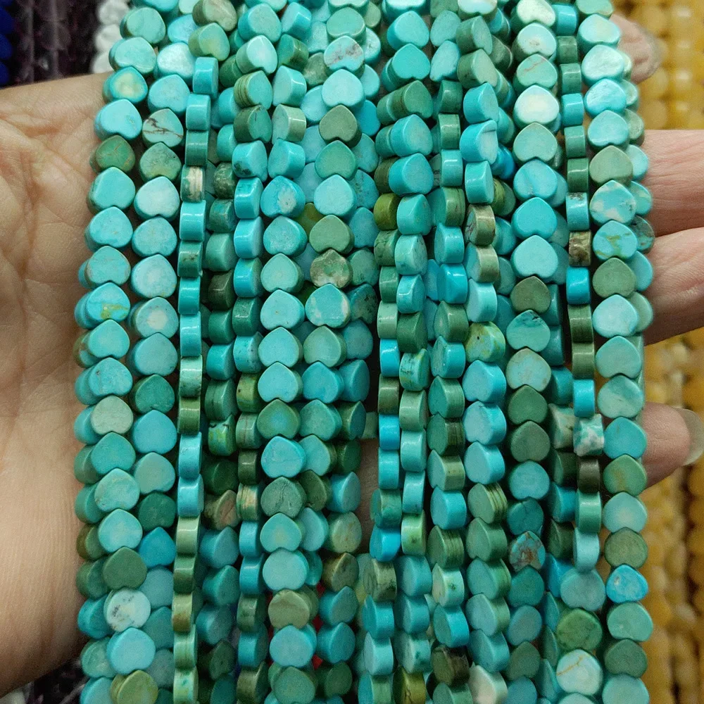 Natural Stone Loose Beads Strand Heart Pink Crystal Tiger Eye Beads DIY for Jewelry Making Bracelet Necklace Accessories 2x4mm