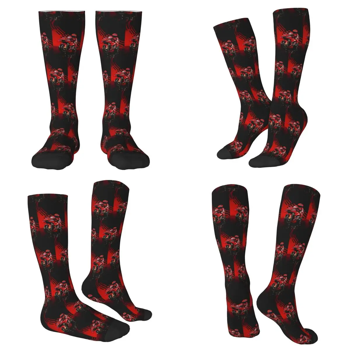

All Seasons Motorcycle Racing Marqueze Socks Harajuku Crew Socks Fashion Stockings for Men Women