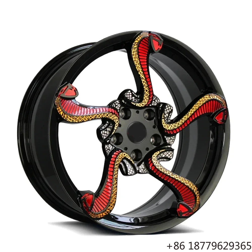 Dragon Design Forged Aluminum Golden Yellow Car Wheels 100% Tested