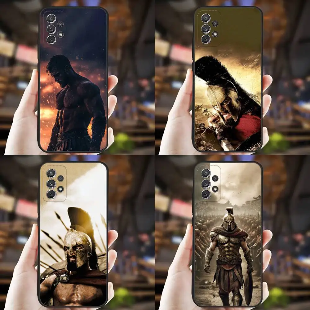 

S-Spartan 300 Warrior movie Phone Case For Samsung S25,S24,S21,S22,S23,S30,Ultra,S20,Plus,Fe,Lite,Note,10,9,5G Black Cover