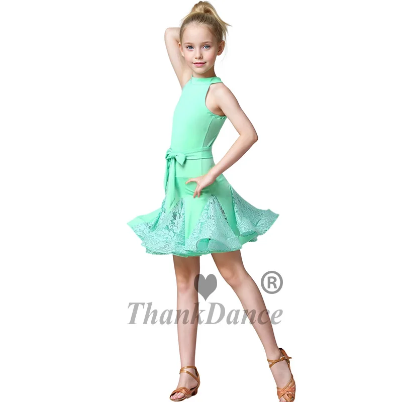 Mädchen Latin Dance Kleid für Mädchen Ballsaal Kinder Tanz Kostüm Salsa Kinder Tango Kleider Tanzen Kleidung Kinder Tanz Tragen