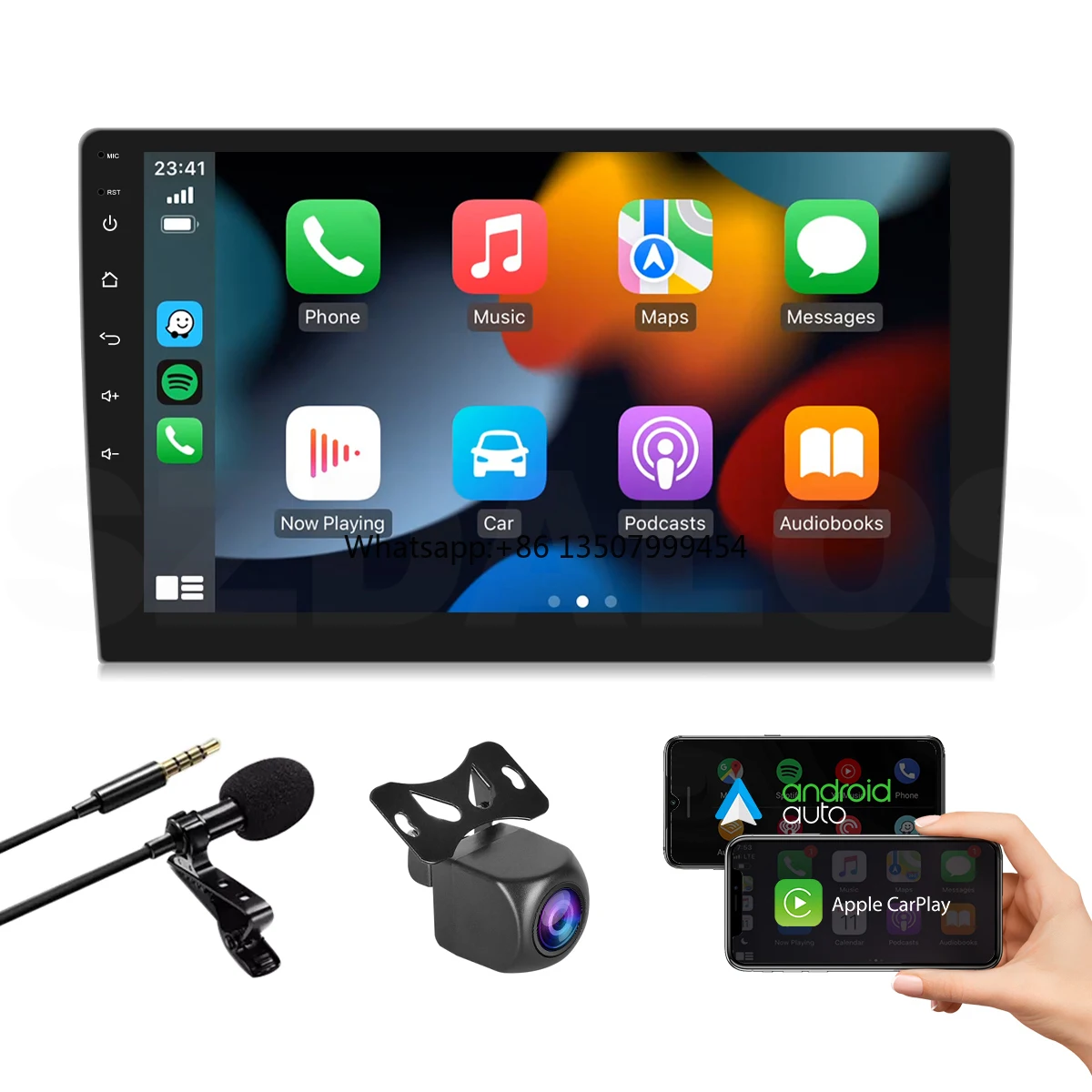 

9 Inch 4+64G Universal Dashboard Media Player Android 13 System Carplay Double Din Radio