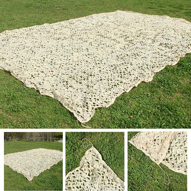 Sun Shade Mesh Outdoor Jungle Beige Camouflage Mesh Anti Aerial Camouflage Mesh Home Garden Yard Sunshade Cloth