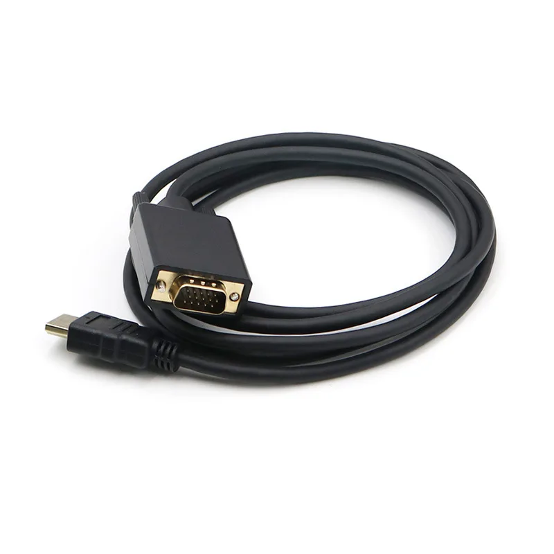 Imagem -06 - Hdmi-compatível com Vga 15pin Cabo Adaptador Conversor de Cabo Macho para Hdtv hd Lcd para Projetores de tv de Computador 10 Peças 1.8m 1080p