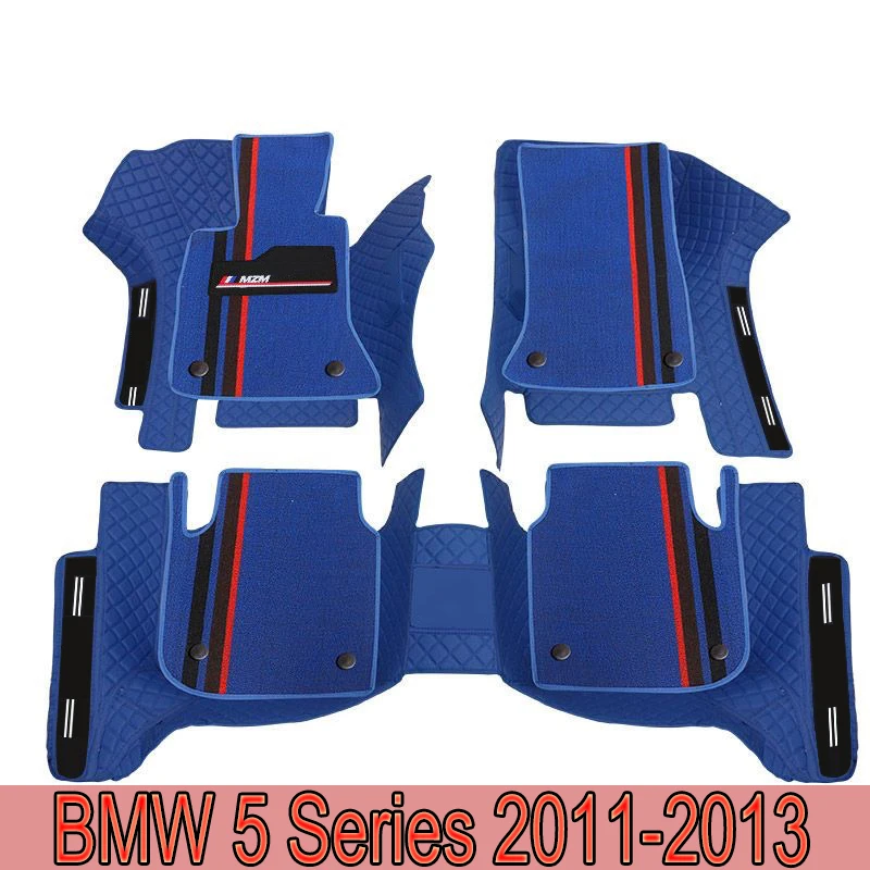 Car Floor Mats For BMW 5 Series 2013 2012 2011 2010 Car Carpets Custom Styling Automobiles Interior Accessories Car Mats Cover