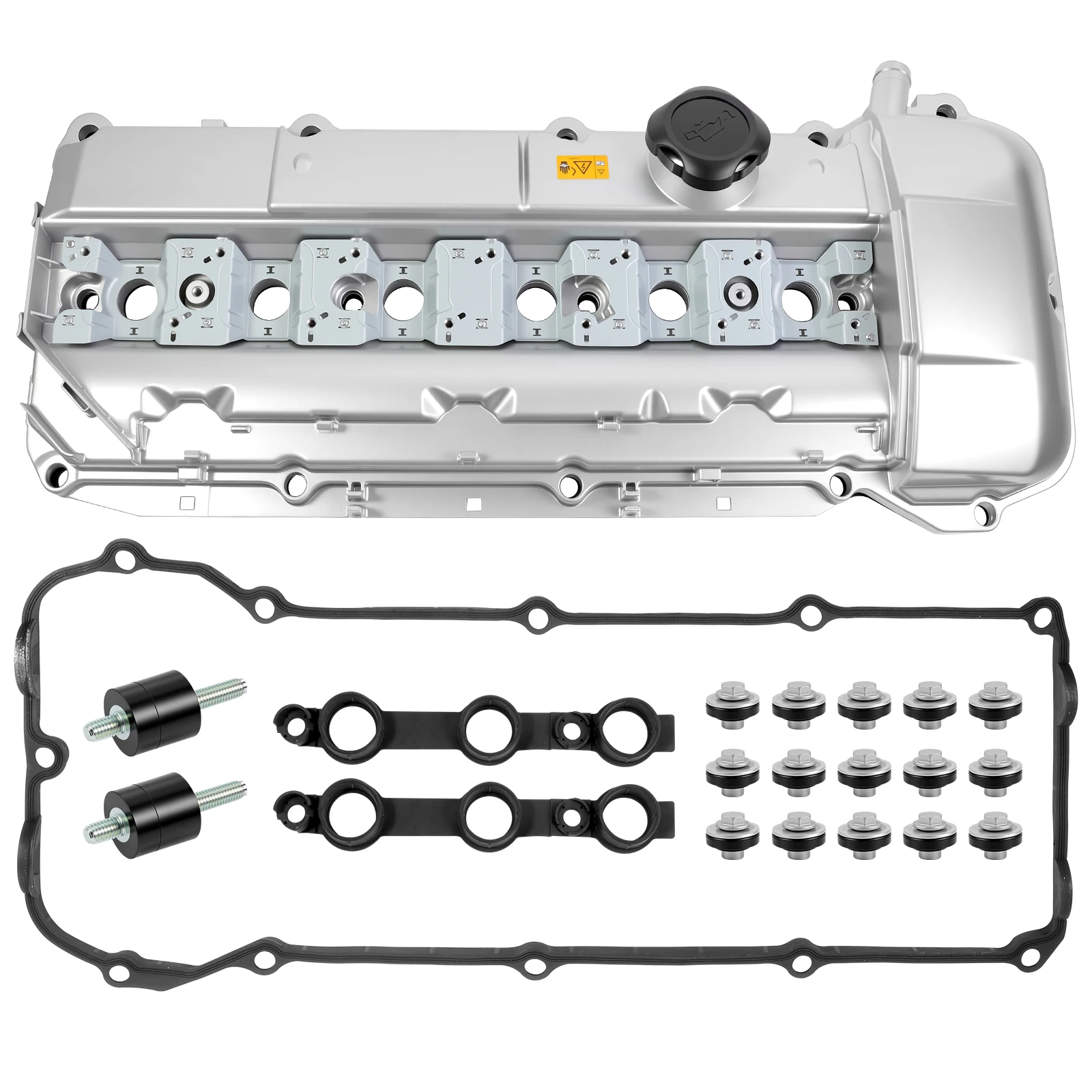 Aluminum Engine Valve Cover 11121432928 11121748630 For BMW E36 E46 E39 E38 E53 Z3 M52 M54 Engine Cylinder Head Valve Cover