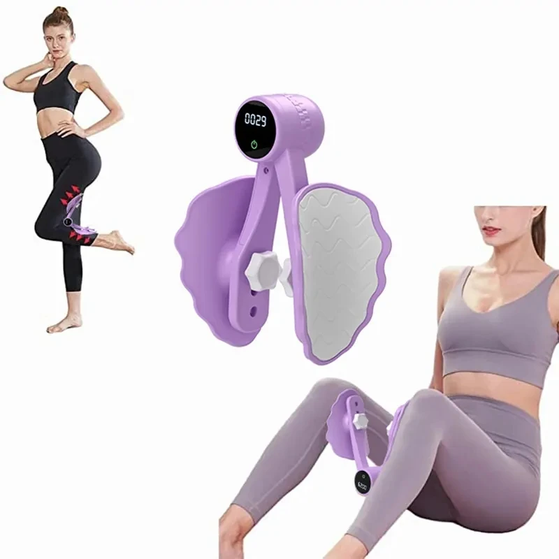 New LED Smart Counting Pelvic Floor Muscle Trainer Inner Thigh Muscle Trainer Muscle Clip Leg Hip Trainer Pelvic Exerciser