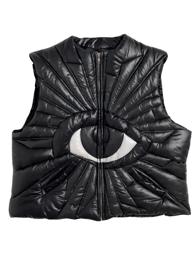 Eye Of Truth Vest Vest Padded Jacket Men's American Fashion Jacket Autumn Winter 2023 New