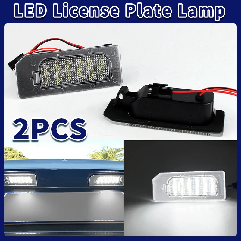 

2pcs Error Free For Mitsubishi ASX 2011-2020 Car Rear White LED License Plate Light Number Plate Lamp Accessories OEM#:8341A132