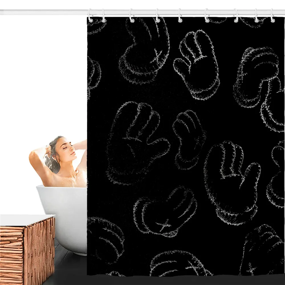 Home Bathroom Shower Curtain Tentacles Kaws Shower Curtains for Bathroom Accessories Set Waterproof Bath Curtain and Anti-mold