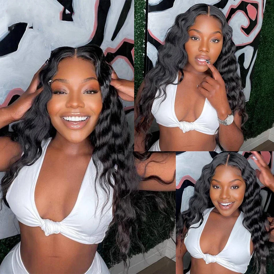 Loose Deep Wave Lace Frontal Loose Wave 13x4 Lace Frontal 4x4 5x5 6x6 Transparenter Lace Closure Echthaar mit vorgezupftem Haaransatz – Detail 9