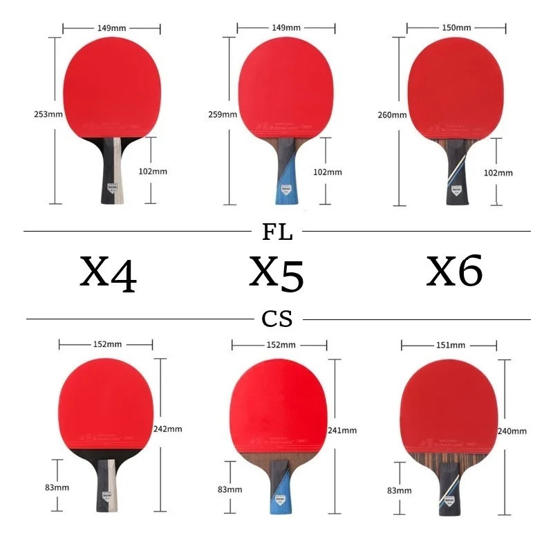 KOKUTAKU ITTF Professional 4/5/6 Star Ping Pong Racket Carbon Table Tennis Racket Bat Paddle Set Pimples In Rubber With Bag