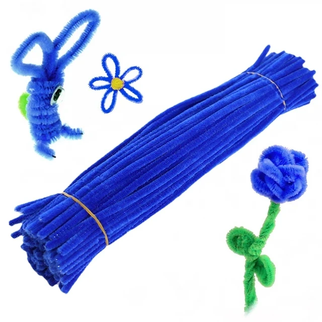 100 Stuks Twist Bar Chenille Stelen Aambeeld Draad Ambachtelijke Pijp Speelgoed Diy Strips Creatief Hobby Handgemaakt Materiaal Voor Diy Ambachtelijke Benodigdheden