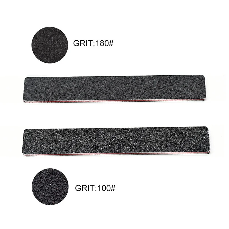 50Pcs Nail File 100 180 Grit Professional Nail Buffer Strong Straight Lime Angle Buffing Sanding Files Buff Nail Art Products