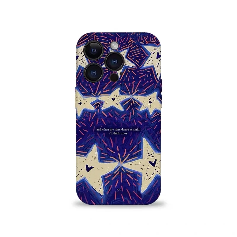 

Ins Message From Purple Starlight Case for IPHONE 17 16 ProMax 15 14 Plus 13 12 MINI 11 PRO 16Plus XR XS MAX Acrylic Phone Cover