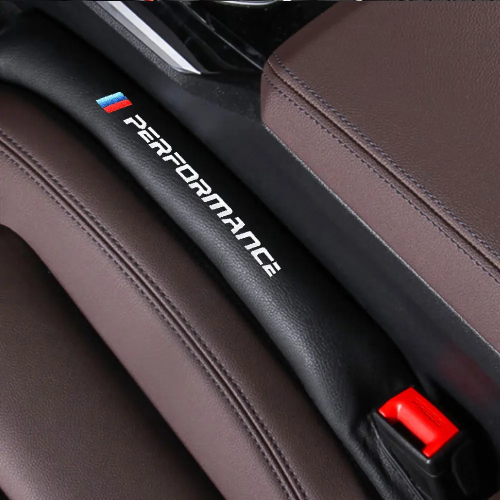 2PCS Leather Car Seat Gap Filler Soft Padding Leak Pad Plug Spacer Tools For BMW M Performance M3 M5 F30 F20 F10 E39 E36 E60 E46