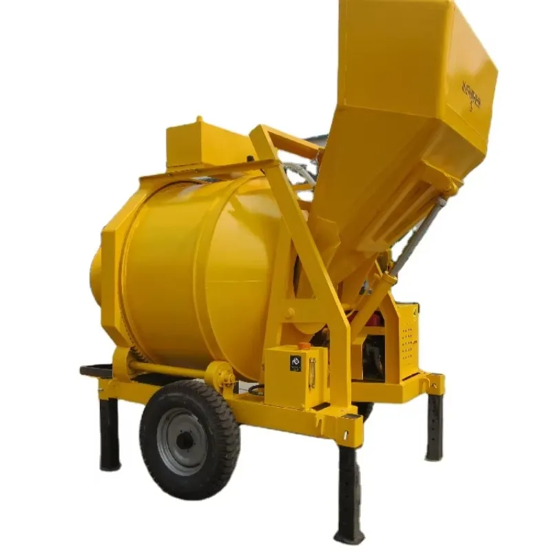 Portable Concrete Mixer Trailer Small Cement Mixing Machine for Building Site Compact Design Easy Move Construction Tool