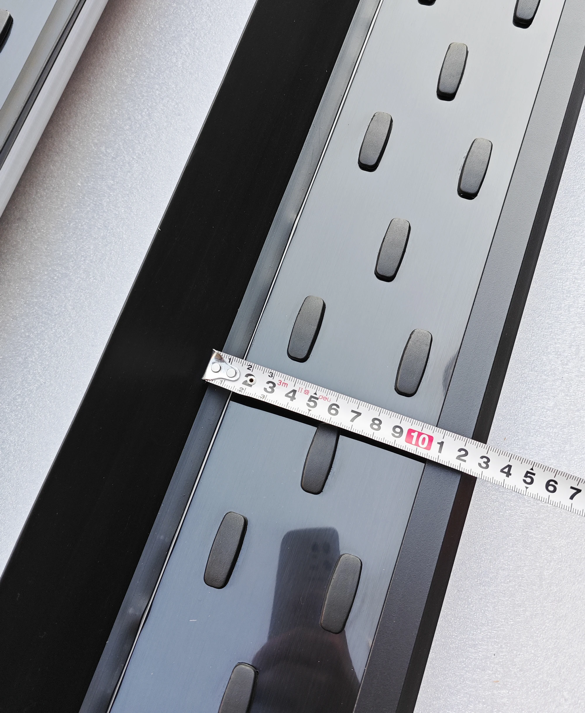 قضبان خطوة من الألومنيوم لسيارة Volkswagen VW ID.4 2020-2025 لوحات الجري دواسة جانبية بدون ملحقات الحفر #4