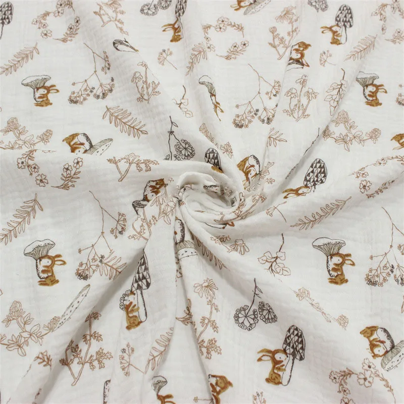 Cotton Crepe Fabric Breathable Cotton Seersucker Fabric DIY Sewing Patchwrok Pajamas Sleepwear Pillowcases Baby Cloth view 4