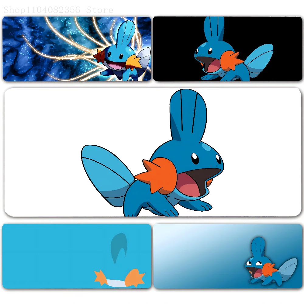 1pc Mudkip P-Pokemon-n Anime Mouse Pad Large Mouse Mat Pink Office Desk Mat Laptop Gaming Large Mousepad