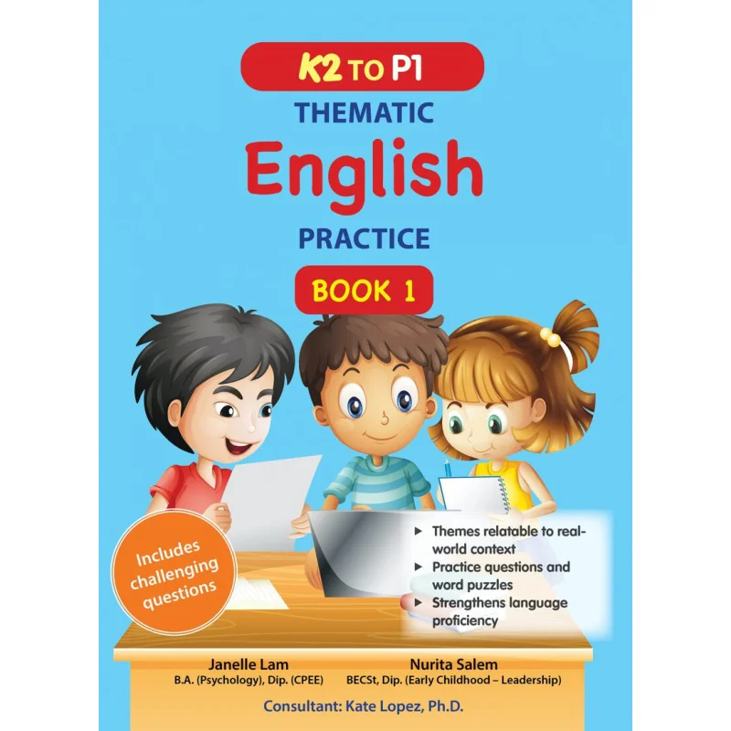 

K2 To P1 Thematic English Practice Book 1 Janelle Lam Curriculum Planning And Development 9789811197680 Book