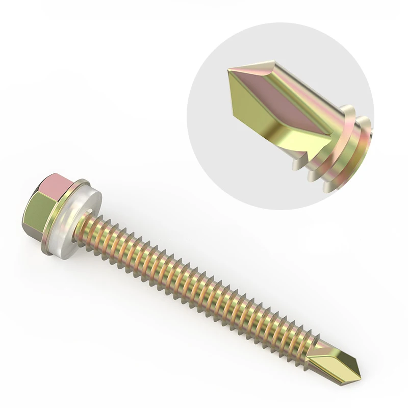 M5.5 Hexagon Socket Head Drilling Screws Dovetail Screws Self-Drilling Screws Hexagonal Screws Colour Steel Tile Tin Screws