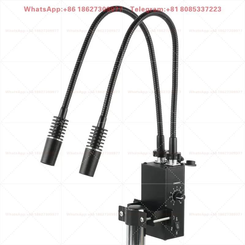 3 in 1 2 in 1 6500K 6W Microscope LED Gooseneck Light Illuminator Lamp Spot Light Lamp Fill Light Lamp With 60 LED Ring EU