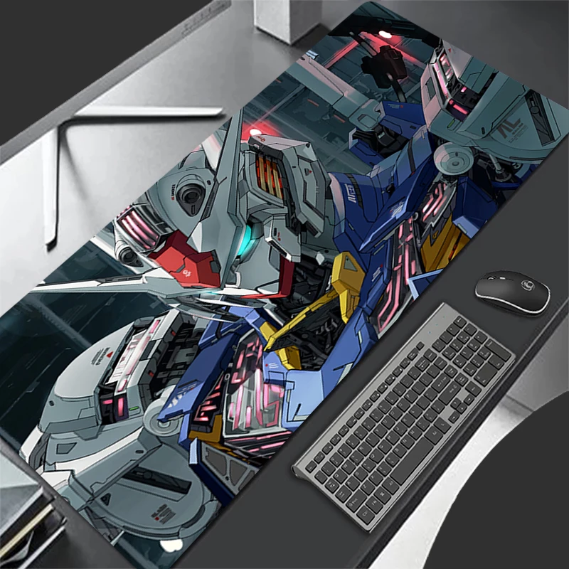 Mouse pad grande guerreiro mecânico gundam aéreo gamer teclado almofadas protetor de mesa de jogos mousepad deskmat jogo de pc mousepad