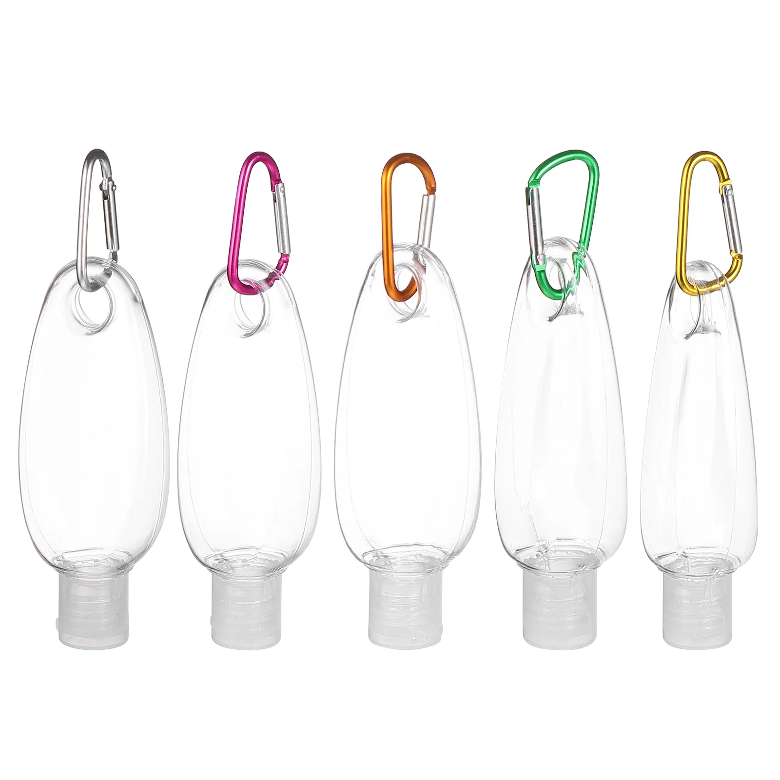 

10 Pcs Hand Bottle Toiletry Bottles Empty Portable Travel Sample Clear Pet Lotion Hanging Hook