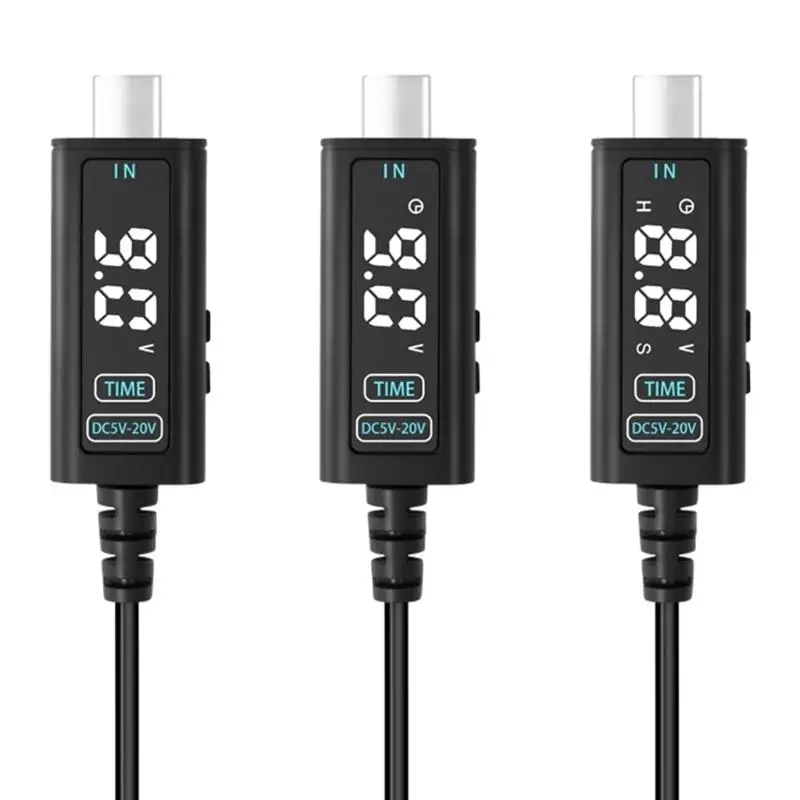 652F DC5.5mm كابل شحن سريع التركيب USB/Type C اختياري لأجهزة الكمبيوتر المحمولة وأجهزة التوجيه أداة أقل متانة الاتصال ABS #1