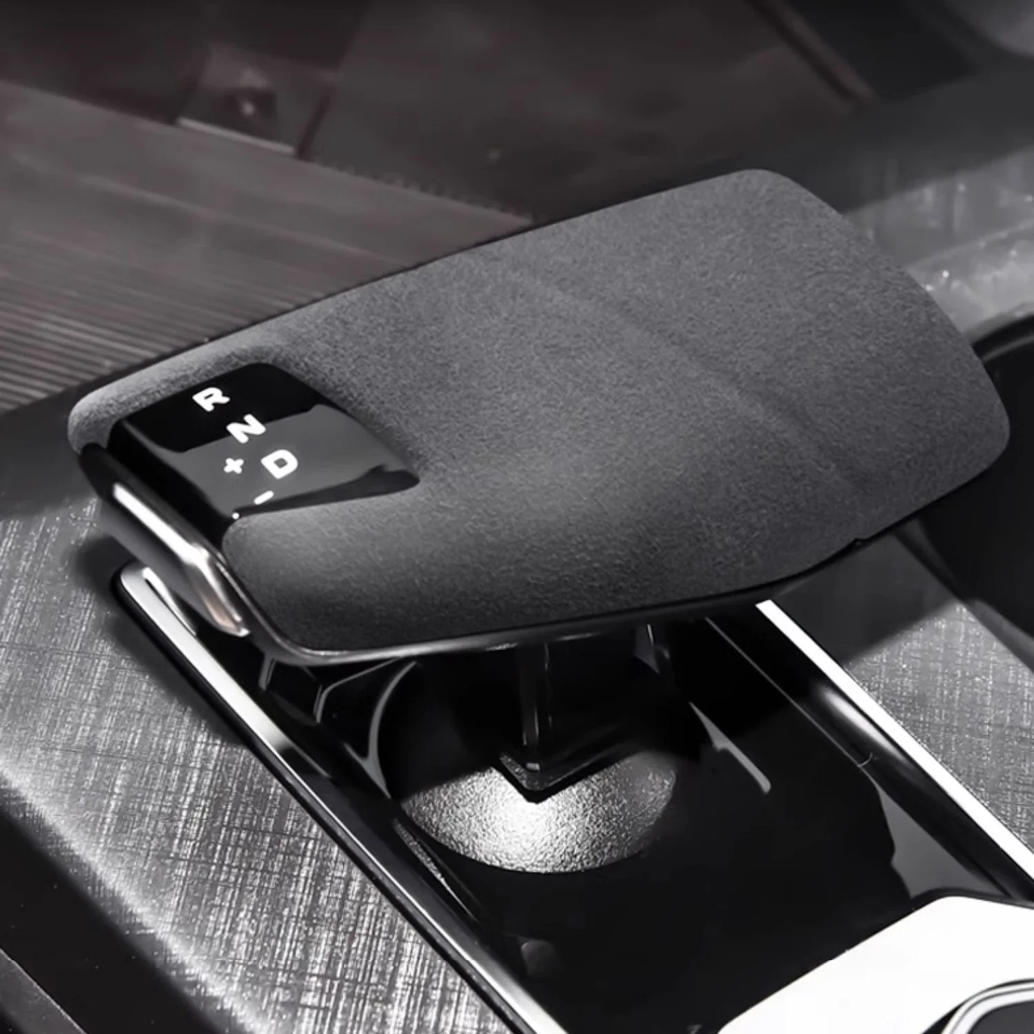 

Car Interior Suede Leather Cover Gear Shift Collar Wrap for CHANGAN UNI-V 2021 2022 2023 2024