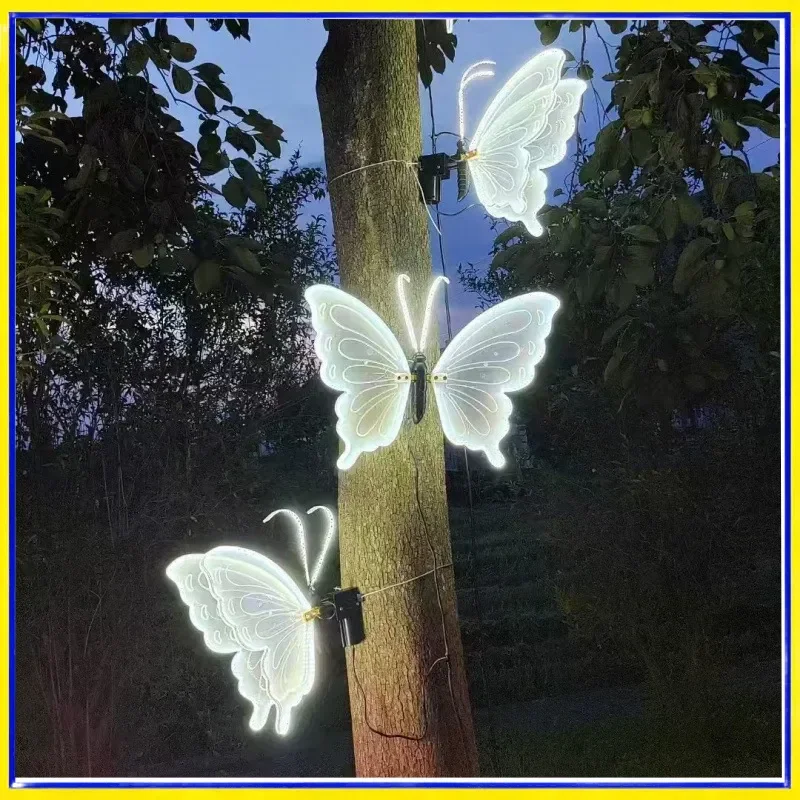 

Реалистичные светодиодные светильники в форме бабочек, водонепроницаемые, для улицы, сада, парка, ландшафтного дизайна, украшения деревьев, ночного освещения, праздничного декора.