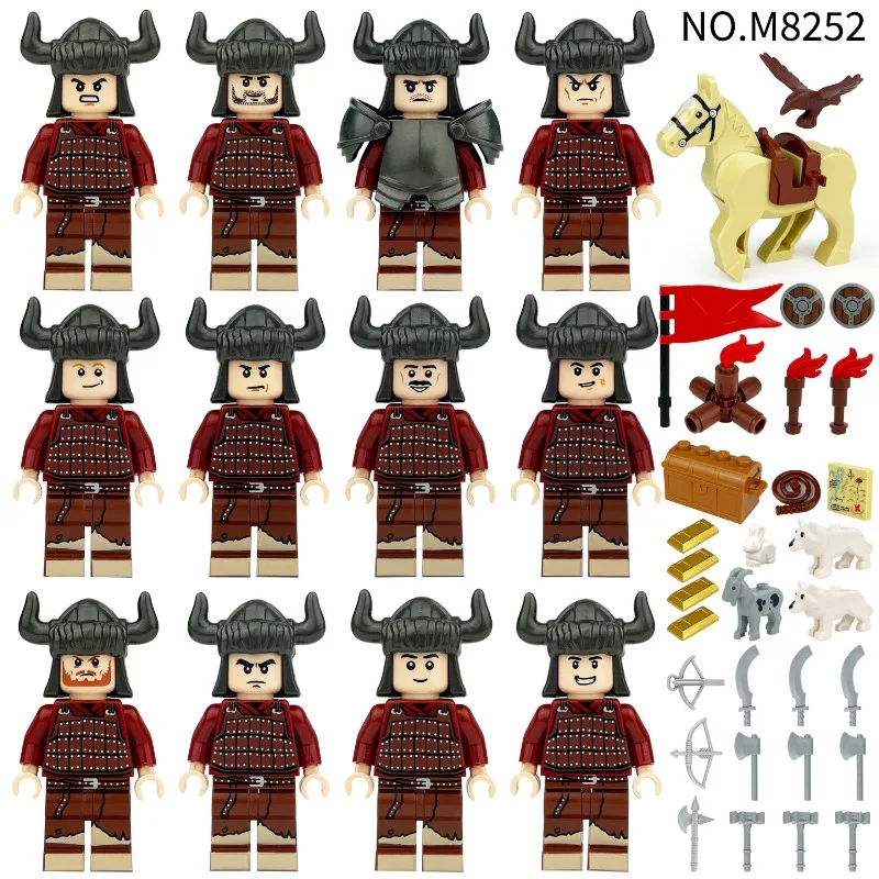 Modelo de juguete de bombero M8252 que ensambla pequeñas piezas de juguetes para niños, escaleras mecánicas, accesorios, juguetes y regalos para niños.