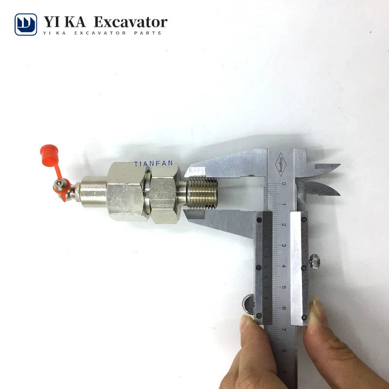 sunward SWE swe50/60/70/80/90 Chain Connection Check Valve Crawler Tensioning Cylinder Grease Fitting Excavator Accessories