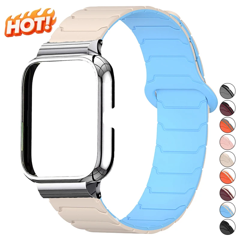 Magnetisches Armband + Hülle für Redmi Watch 4, weiches Silikon-Sportarmband, Gürtel Correa für Redmi Watch 4 Smartwatch