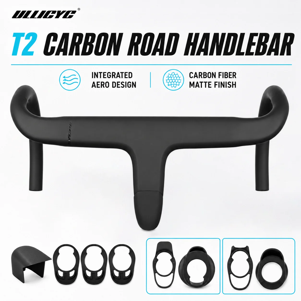 ULLICYC ULLICYC Carbon Road Integrated Handlebar Di2 Full Internal Routing Cockpit Road Bike HandleBar 380mm With Mount T2 - Aliexpress Deal