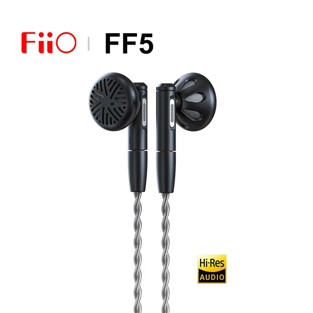 FiiO FF5 1DD 14.2mm Carbon-based Dynamic Driver Earbuds Hi-Res 
