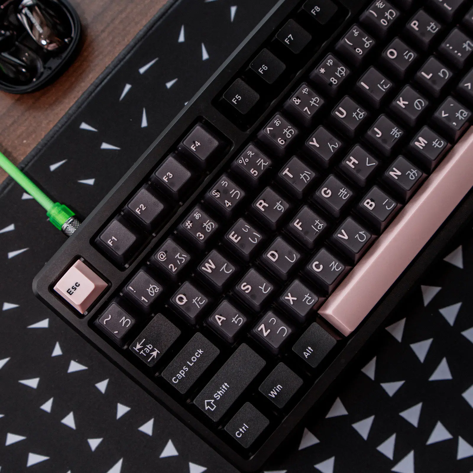164 keys Night SakuraTranslucent keycaps PBT PC Double Shot Cherry Profile Large Set Keycap For Alice layout Mechanical keyboard