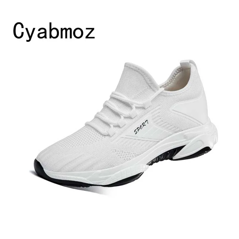 

Men Height Increasing Shoes 7CM Breathable Mesh Casual Shoes Lightweight Outdoor Sneakers Fashion Man Shoe