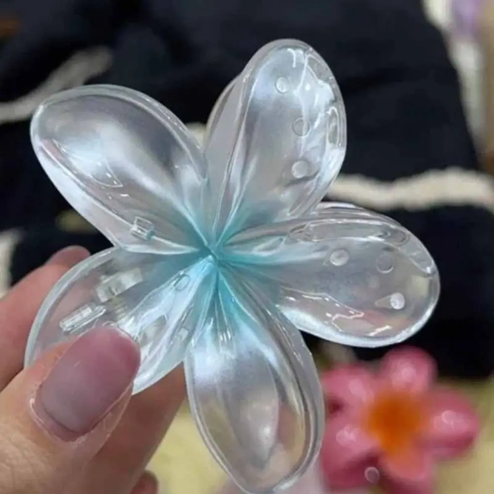 مشبك شعر بلوميريا وفرانجيباني ، دبوس شعر بسيط متدرج ، نمط Ins ، مشبك زهور #2