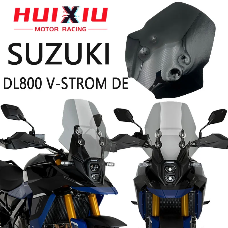 

Motorcycle Sport Windshield Visor Matt Black Windscreen Fits For SUZUKI DL800 V-STROM SE DE TECH 2023 2024 2025 800DE 800SE