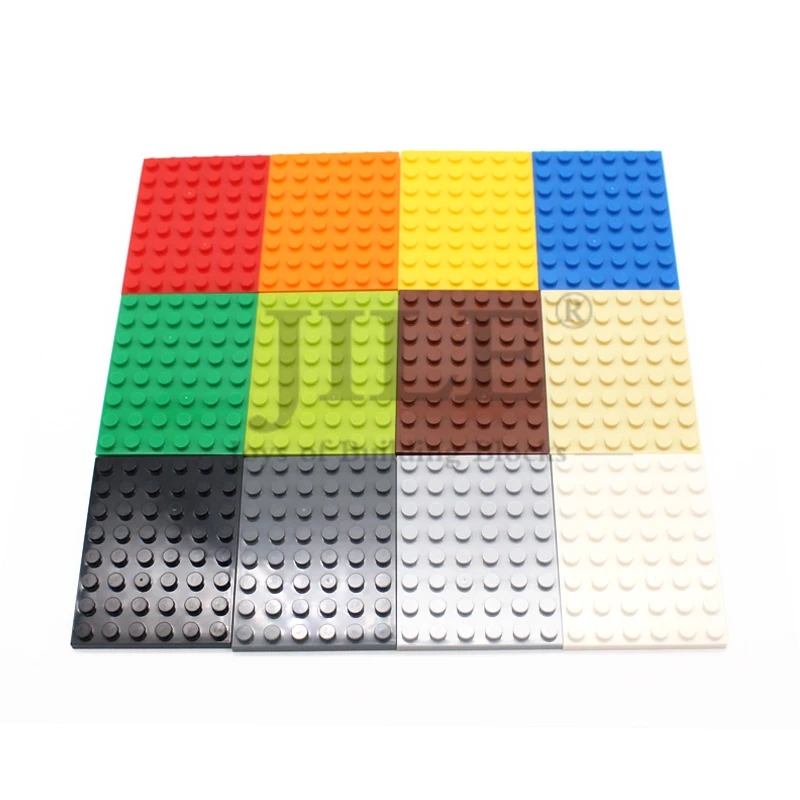 10 stücke MOC DIY 3036 Bausteine Ziegel Platte 6x8 Punkte 12 Farbe Kompatibel mit Pädagogische Kreative Größe kinder Spielzeug