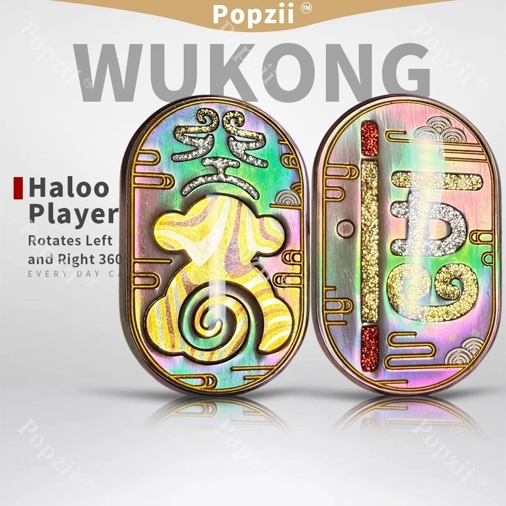 

WUKONG EDC Механический слайдер-непоседа вращается влево и вправо 360° ° Циркониевое покрытие для взрослых, игрушка для снятия стресса, декомпрессионная игрушка