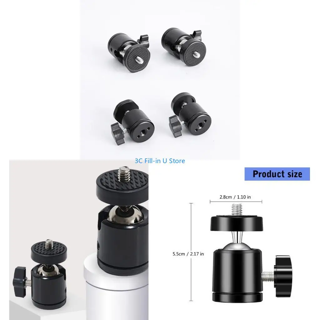G8TA Robusts Metal Tripod Head Extension Bracket For Outdoor Sports Photography