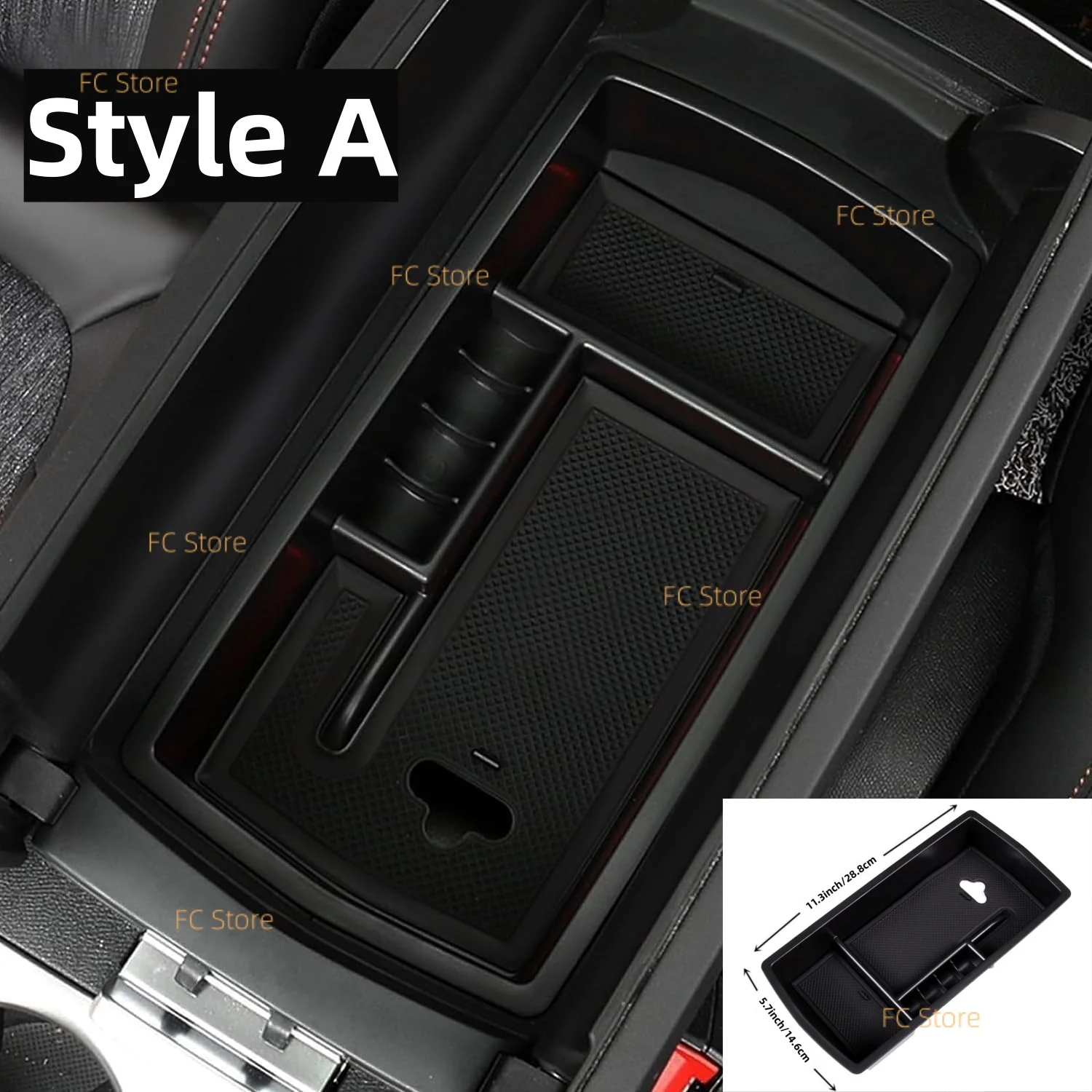 Für Peugeot 3008 5008 GT 2016-2023, für DS7 Crossback 2016-2024, für Citroen C5 Aircross 2018-2024 Auto-Mittelarmlehnen-Aufbewahrungsbox – Detail 1